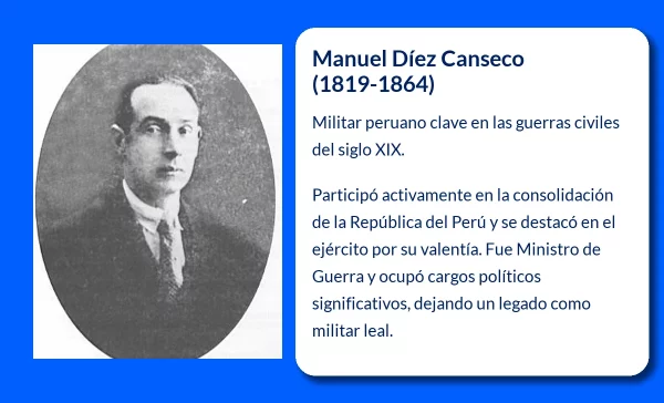 Manuel Díez Canseco (1819-1864). El militar peruano clave en las guerras civiles y la consolidación republicana