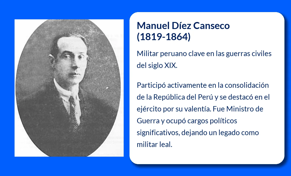 Manuel Díez Canseco (1819-1864). El militar peruano clave en las guerras civiles y la consolidación republicana