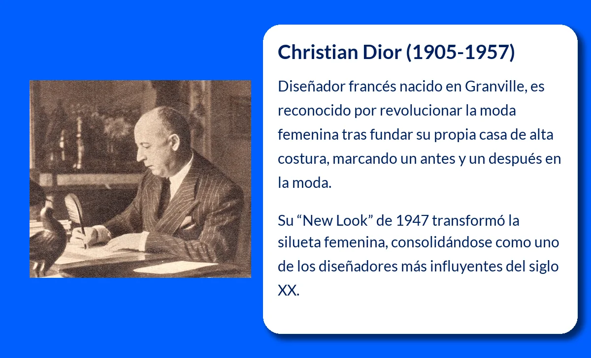Christian Dior (1905-1957): El genio de la alta costura que revolucionó la moda mundial