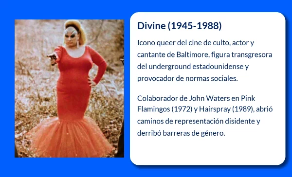 Divine (1945-1988). El transformista que marcó un antes y un después en el cine de culto