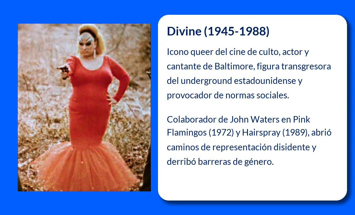 Divine (1945-1988). El transformista que marcó un antes y un después en el cine de culto