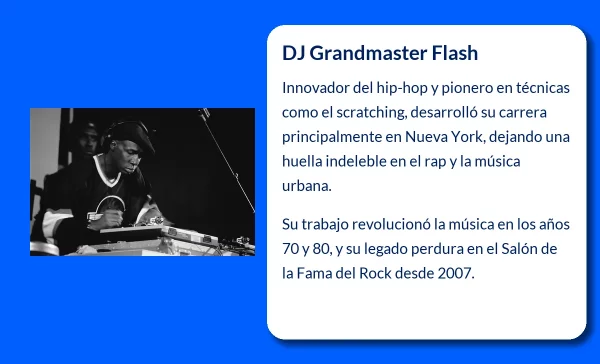 DJ Grandmaster Flash (1958-VVVV). El pionero que revolucionó el rap y el scratching