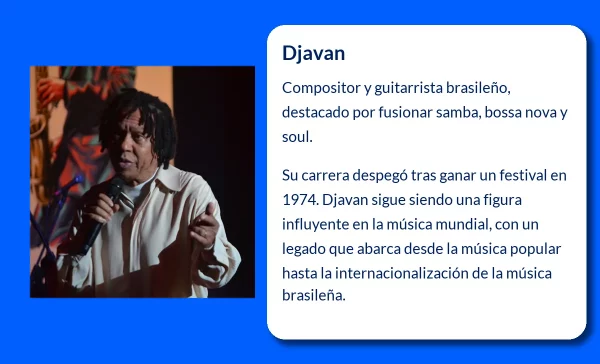 Djavan (1949-VVVV). El maestro brasileño que fusionó samba