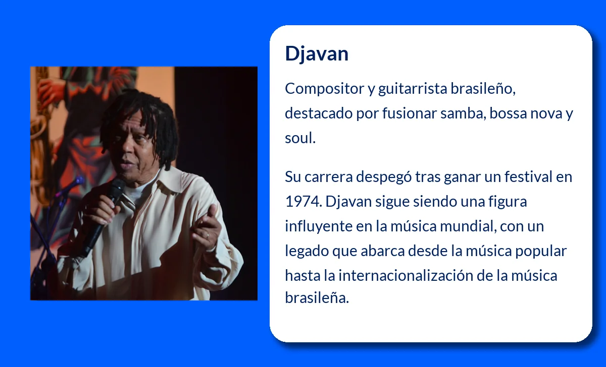 Djavan (1949-VVVV). El maestro brasileño que fusionó samba