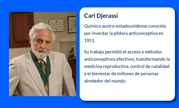 Carl Djerassi (1924-VVVV). El químico visionario que revolucionó la anticoncepción