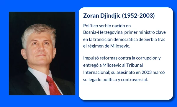 Zoran Djindjic (1952-2003). El primer ministro serbio que desafió al legado de Milosevic