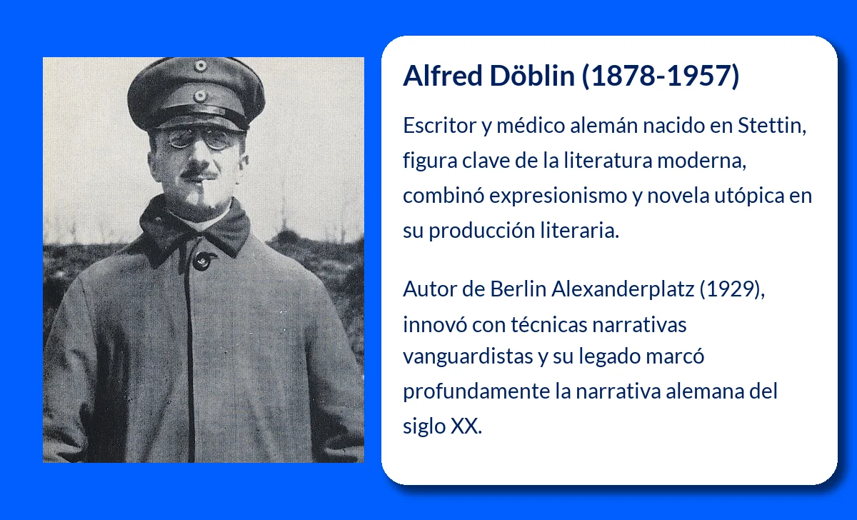 Alfred Döblin (1878-1957). El innovador de la novela moderna alemana del siglo XX