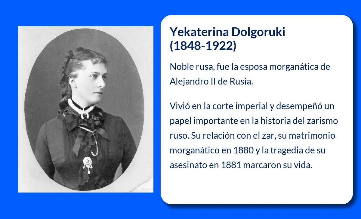 Yekaterina Dolgoruki (1848-1922). La esposa morganática de Alejandro II de Rusia