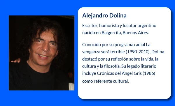 Alejandro Dolina (1944-VVVV): El Humorista y Narrador que Revolucionó la Radio y la Literatura Argentina