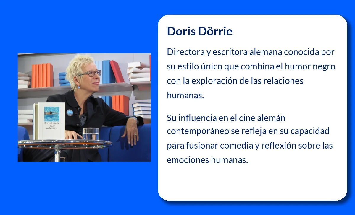 Doris Dörrie (1955-VVVV): La directora y escritora alemana que rompió barreras con su humor negro y su mirada única sobre las relaciones humanas