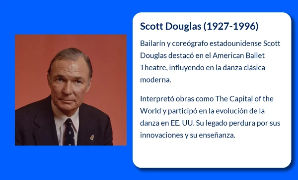 Scott Douglas (1927-1996). El icónico bailarín y coreógrafo estadounidense que transformó la danza clásica