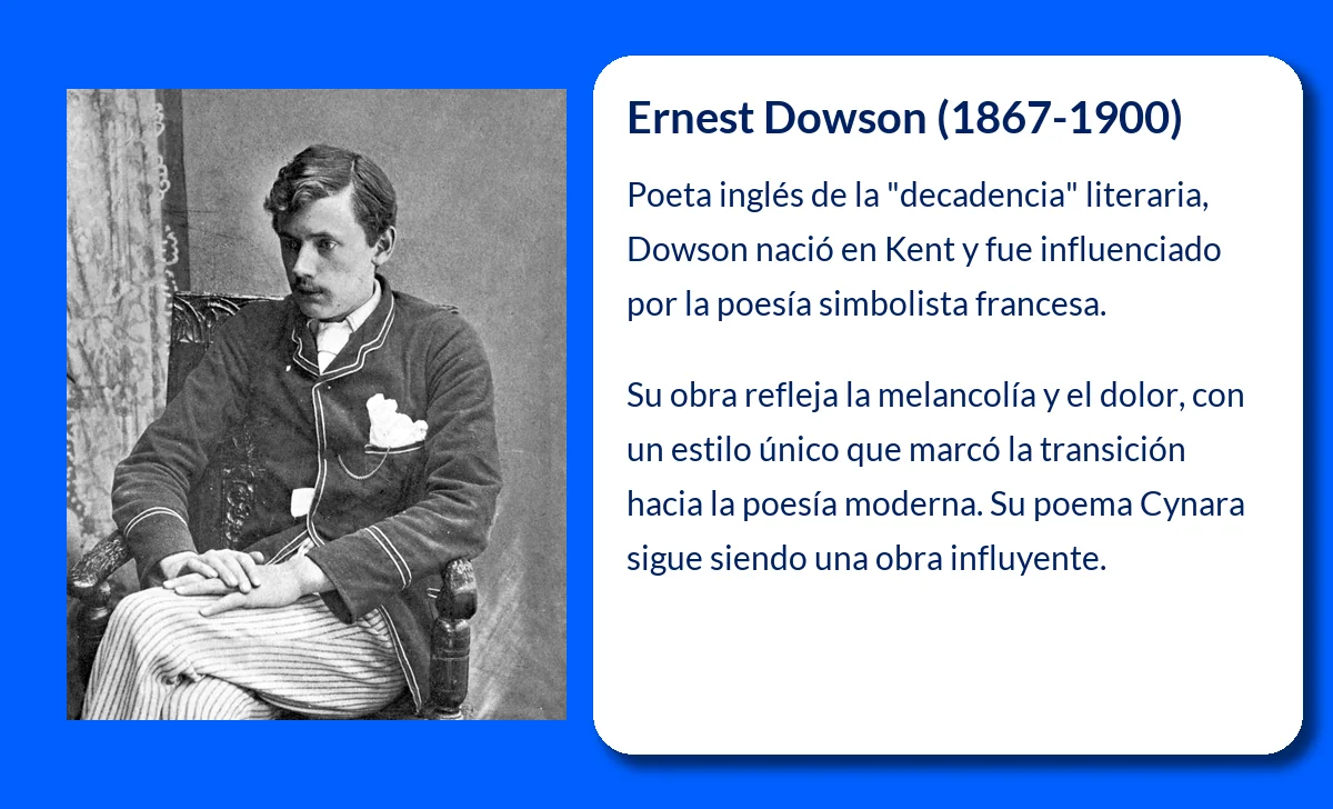 Ernest Dowson (1867-1900): El poeta inglés de la decadencia literaria