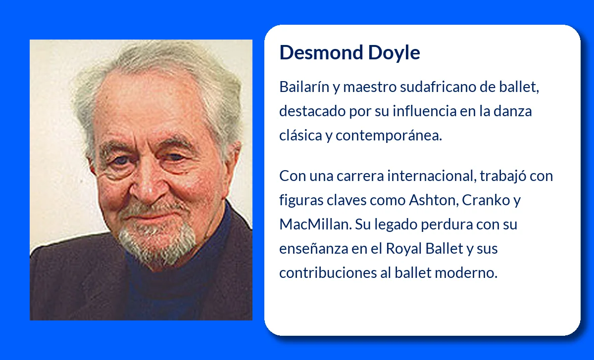 Desmond Doyle (1932-VVVV): Un legado en la danza clásica y el ballet contemporáneo