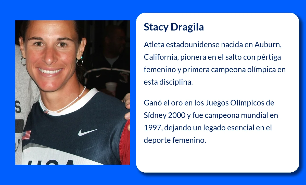 Stacy Dragila (1971-VVVV). La pionera del salto con pértiga femenino