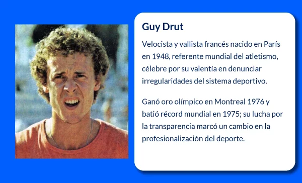 Guy Drut (1948-VVVV). El velocista francés que conquistó el oro olímpico y desafió las normas del atletismo amateur
