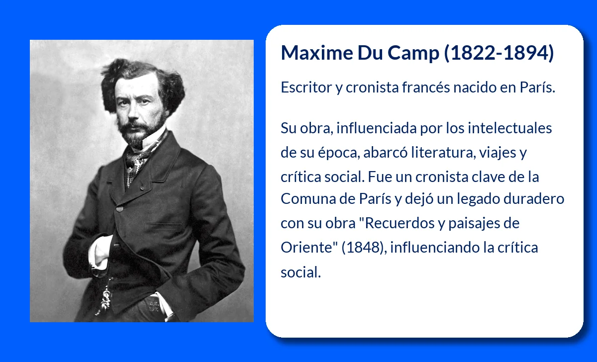 Maxime Du Camp (1822-1894). Escritor