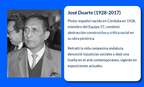 José Duarte (1928-2017): El pintor español que desafió los límites de la abstracción y la figuración