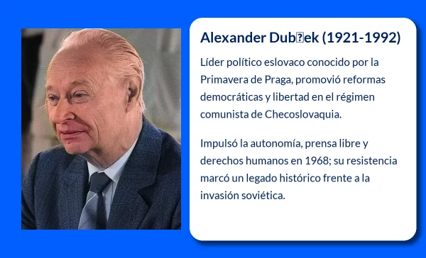 Alexander Dubček (1921-1992). El líder de la primavera de Praga que desafió al bloque soviético
