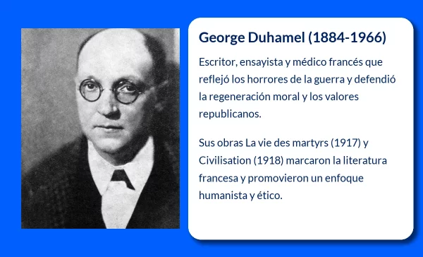 George Duhamel (1884-1966). El escritor humanista que definió la moral y la literatura francesa