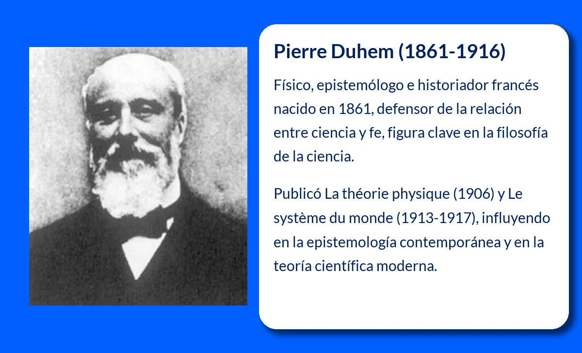 Pierre Duhem (1861-1916). El pensador que revolucionó la filosofía de la ciencia desde la física teórica
