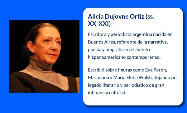 Alicia Dujovne Ortiz (ss. XX-XXI). Una figura clave de la literatura y el periodismo hispanoamericano