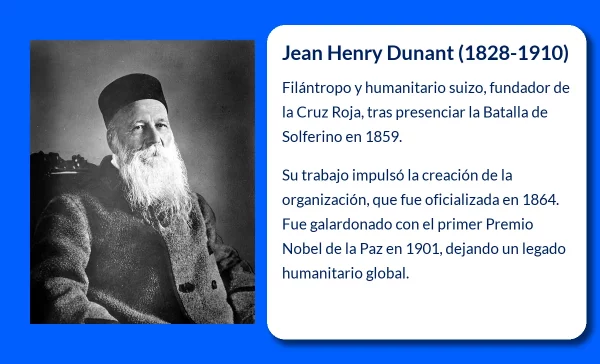 Jean Henry Dunant (1828-1910). El fundador de la Cruz Roja y defensor de la humanidad