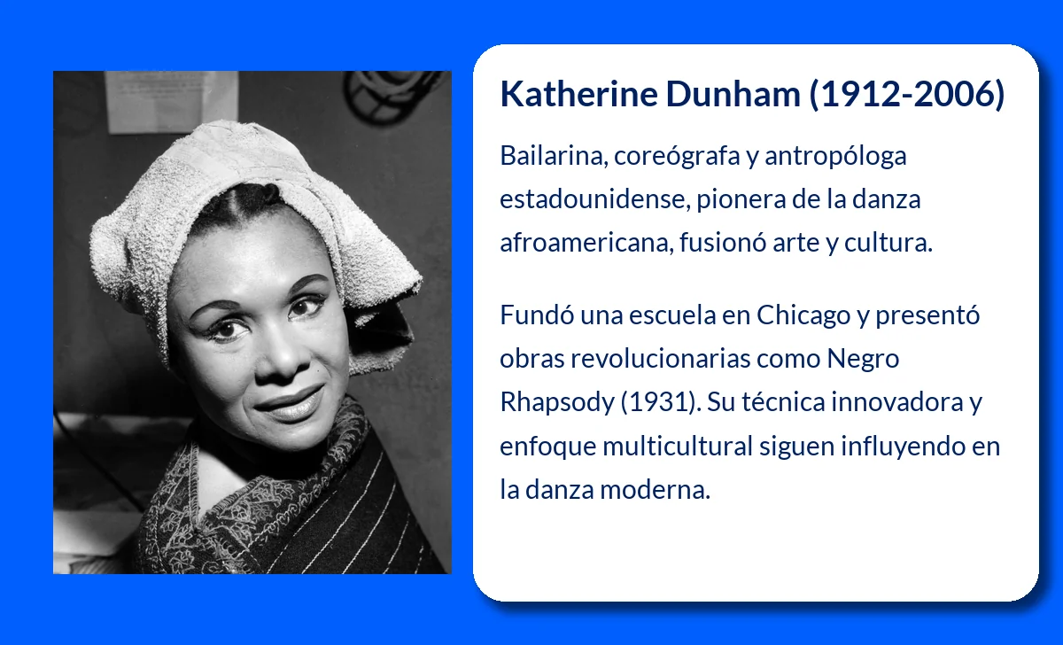 Katherine Dunham (1912-2006): La pionera de la danza afroamericana y su legado inmortal