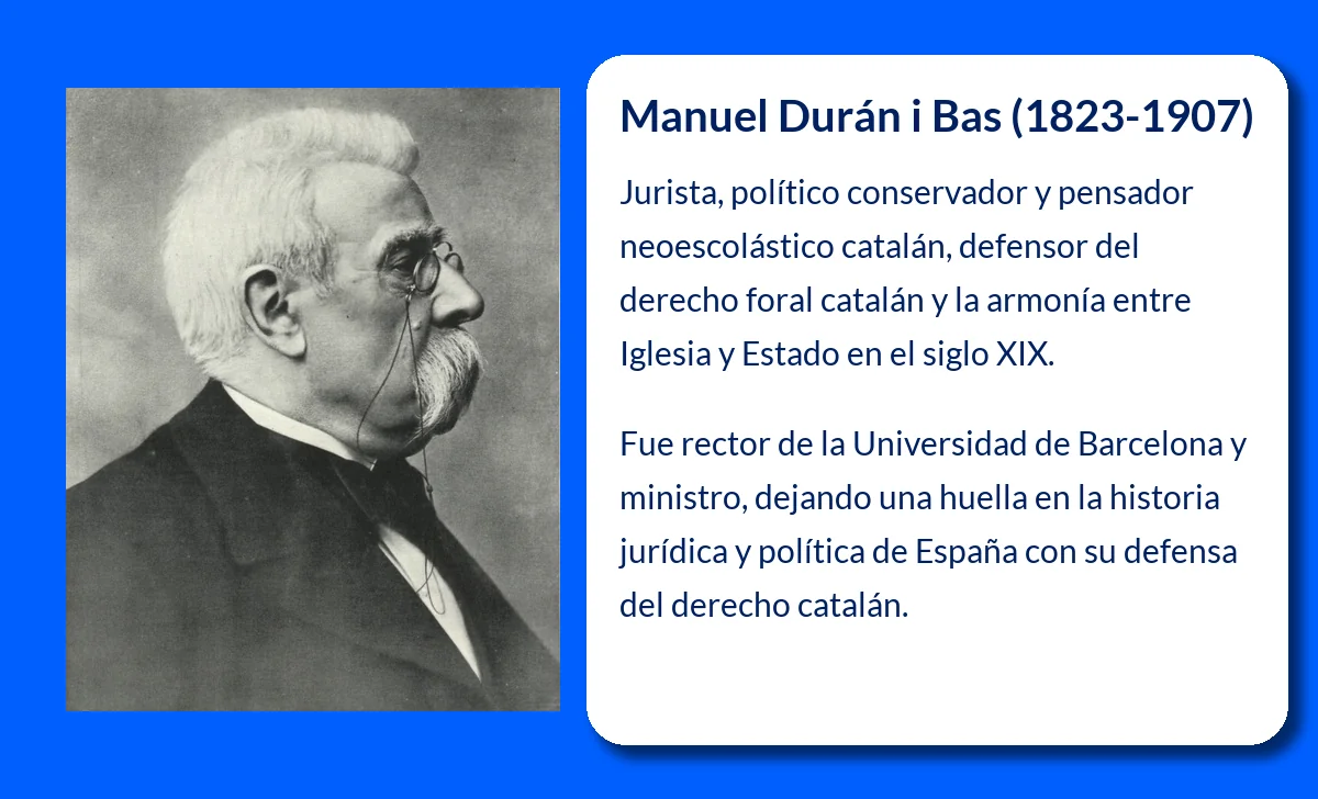 Manuel Durán i Bas (1823-1907). El jurista conservador que defendió el derecho catalán y la armonía entre Iglesia y Estado
