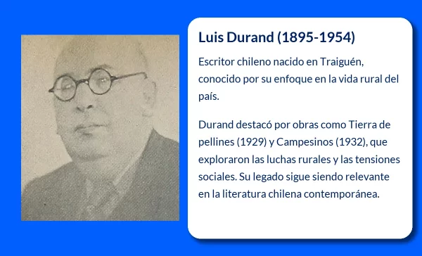 Luis Durand (1895-1954): El escritor chileno que plasmó la realidad rural de su país