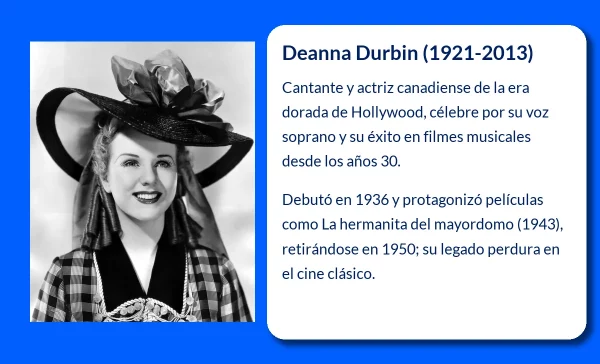 Deanna Durbin (1921-2013): La Voz que Encantó al Mundo del Cine y la Música
