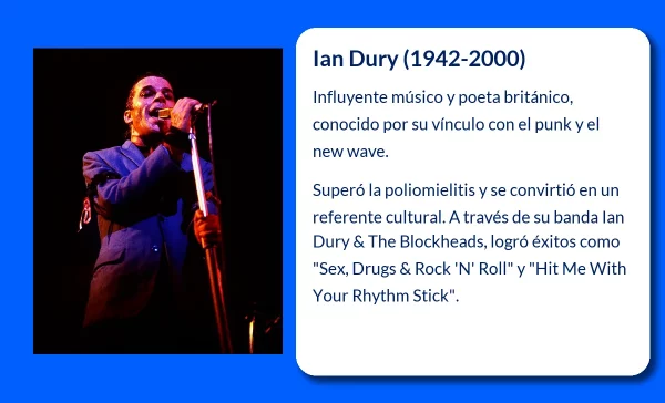Ian Dury (1942-2000). La voz rebelde del rock británico que venció la adversidad