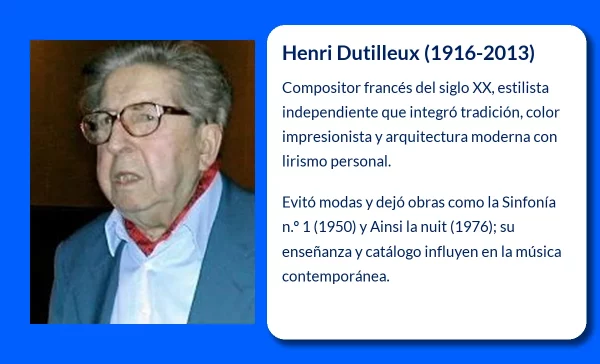 Henri Dutilleux (1916-2013). El refinado compositor francés que reinventó el sinfonismo del siglo XX