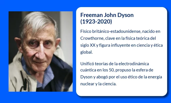 Freeman John Dyson. El físico visionario que unificó la electrodinámica cuántica y soñó con el futuro de la humanidad