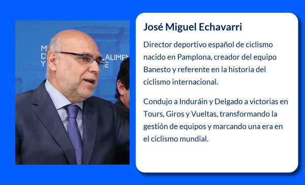 José Miguel Echavarri (1947-VVVV). El cerebro navarro detrás del dominio de Banesto en el ciclismo mundial