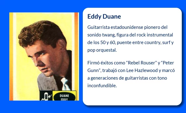 Eddy Duane (1938-VVVV): El Guitarrista Legendario que Definió el Sonido Twangy