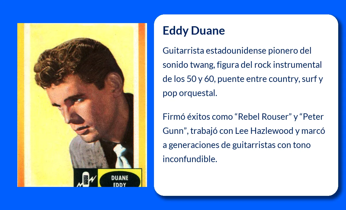 Eddy Duane (1938-VVVV): El Guitarrista Legendario que Definió el Sonido Twangy