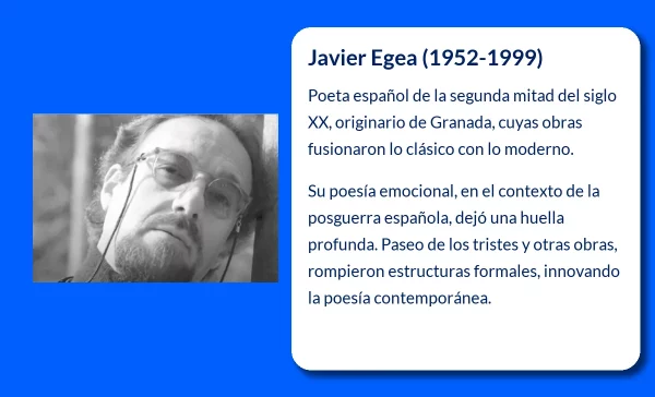 Javier Egea (1952-1999): El poeta de la "otra sentimentalidad" que marcó la poesía española