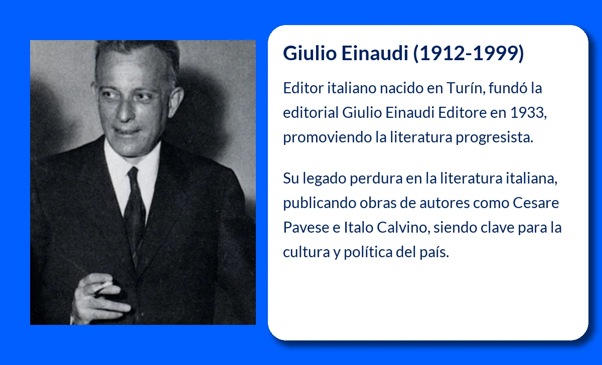 Giulio Einaudi (1912-1999): El editor italiano que revolucionó la cultura liberal en Italia