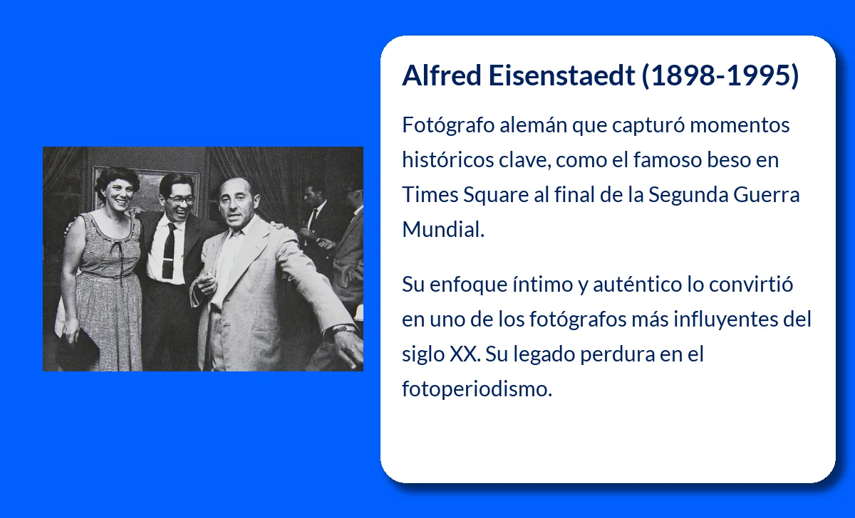 Alfred Eisenstaedt (1898-1995): El fotógrafo que inmortalizó momentos históricos