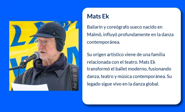 Mats Ek (1945-VVVV): El renombrado bailarín y coreógrafo sueco que revolucionó el ballet contemporáneo