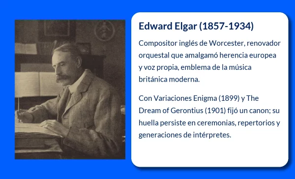 Edward Elgar (1857-1934). El compositor inglés cuya música trascendió fronteras