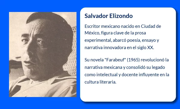Salvador Elizondo (1932-VVVV): El poeta y narrador mexicano que revolucionó la prosa experimental