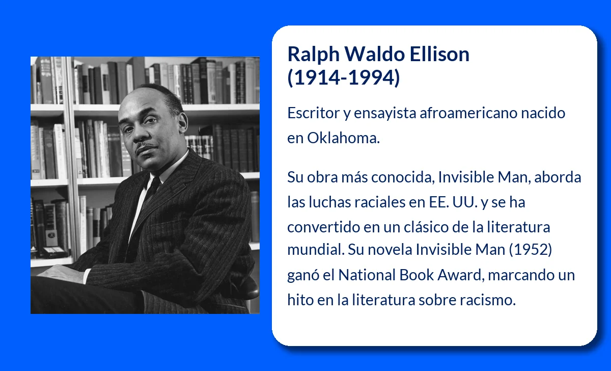 Ralph Waldo Ellison (1914-1994): El Escritor Afroamericano que Transformó la Literatura