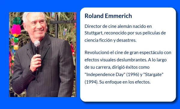 Roland Emmerich (1955-VVVV): El director alemán que redefinió el cine de catástrofes y ciencia ficción