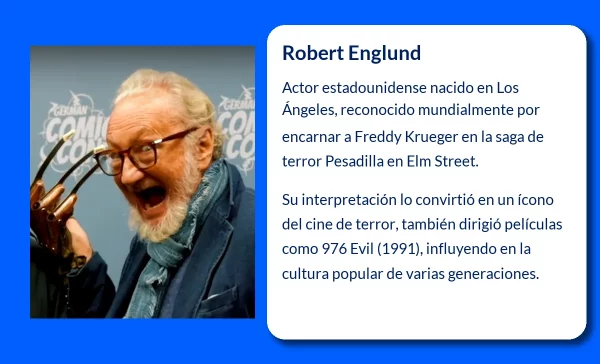 Robert Englund (1947-VVVV). El icono del cine de terror que se convirtió en Freddy Krueger