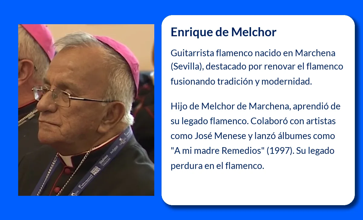 Enrique de Melchor (1951-VVVV): El guitarrista que renovó el flamenco con su arte único