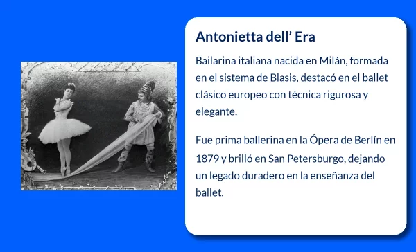 Antonietta dell' Era (1861- ?). La destacada bailarina italiana que conquistó los escenarios europeos
