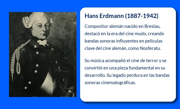 Hans Erdmann (1887-1942): Compositor de bandas sonoras clave en la era del cine mudo alemán