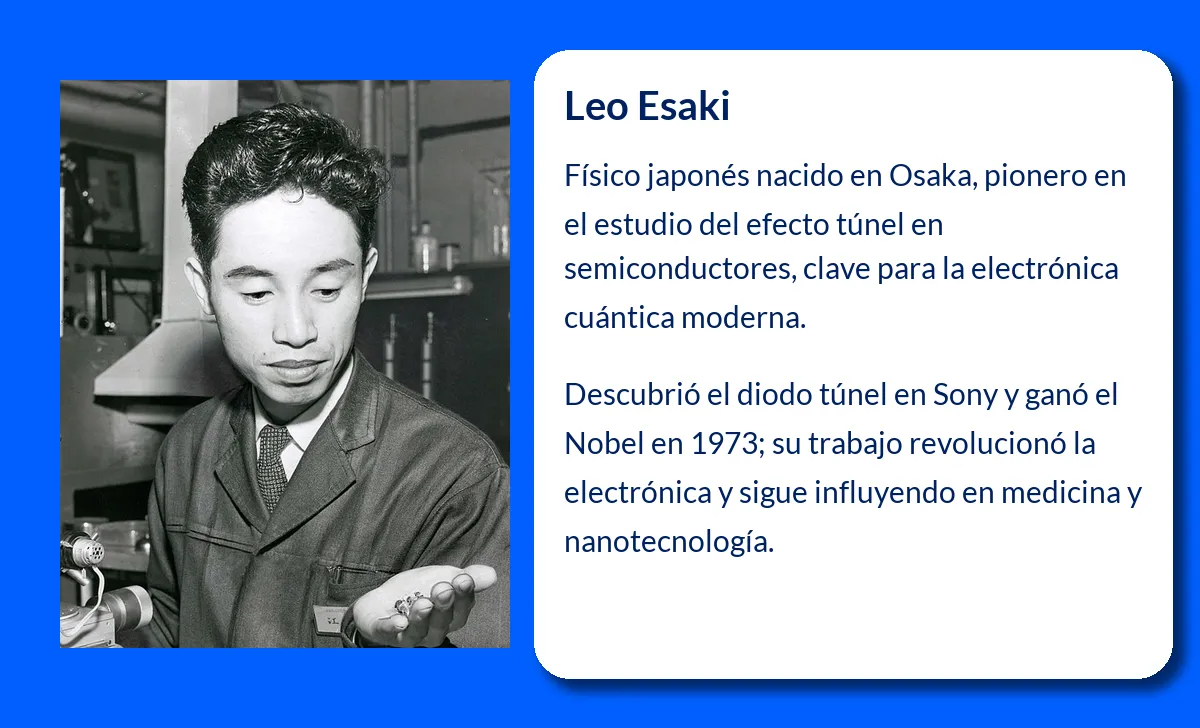 Esaki Leo. El físico japonés que revolucionó la electrónica con el efecto túnel