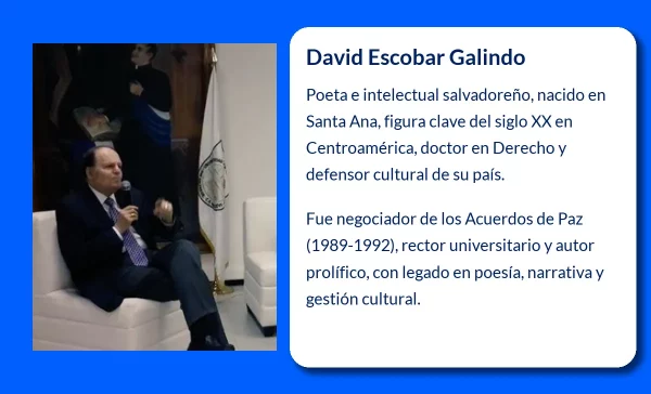 David Escobar Galindo. El intelectual salvadoreño que marcó la literatura centroamericana contemporánea